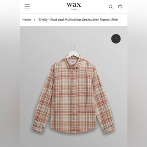 NWT Wax London Men's Shelly Seersucker Flannel Small $200+
